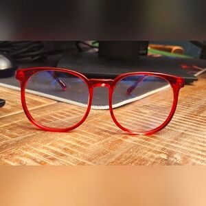 Brand New BlueBlocker Sunglasses - Candy Red Transparent